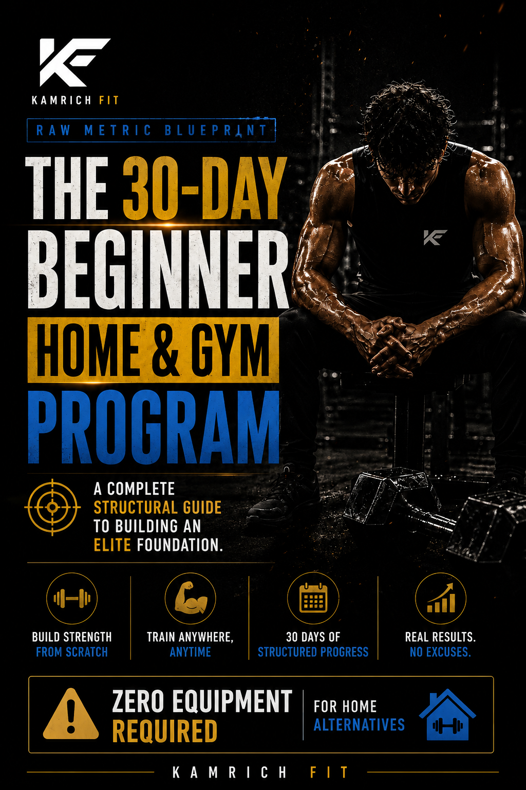 30-Day Home & Gym Workout Program for Beginners